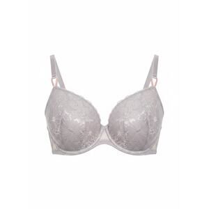 38DD Grey Gray LACE Mesh Wing ExtremeLift Victorias Secret Plunge PushUp UW Bra